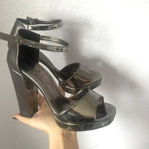 Metallic Gray High Heels